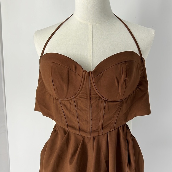 Pretty little thing NWT corset maxi dress women’s 18 - Picture 2 of 8